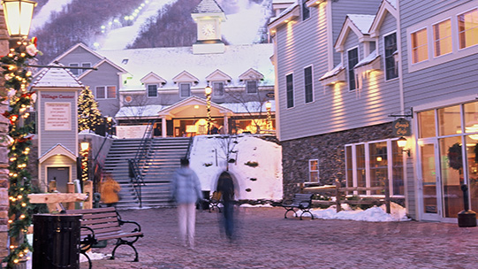 Jiminy Peak base area courtyard